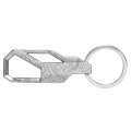 Ipick Image Car Keychain Laser Etched Topographic Silver Carabiner Style Snap Hook Metal Key Chain For Men Women 