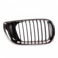 Bapmic 51137030546 Passenger Side Front Grille Chrome And Black For Bmw 325i 325xi 330i 330xi 2002-2005