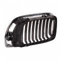 Bapmic 51137030546 Passenger Side Front Grille Chrome And Black For Bmw 325i 325xi 330i 330xi 2002-2005