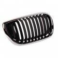 Bapmic 51137030546 Passenger Side Front Grille Chrome And Black For Bmw 325i 325xi 330i 330xi 2002-2005
