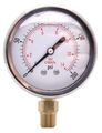 2-1 2 Oil Pressure Gauge Stainless Steel Case Brass 1 4 Npt Lower Mount Connection 0-200psi 