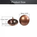 Mromax 35pcs 0 75 Head Dia Iron Upholstery Nails Tacks Antique Metal Round Thumb Push Pins For Furniture Decoration Chair