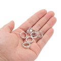 12pcs Aluminum Spacer 12mm Bore X 15mm Od 4mm Length Screw Bushing Plain Finish Round Metal For M12 Screws Bolts And Rods 