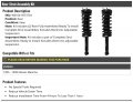 Rear Strut And Coil Spring Assembly Kit 2 Piece Compatible With 1995-1999 Nissan Maxima Excludes Electronic Adjustable