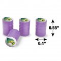 Dorado Mahi-mahi Fishing 5 Valve Stem Caps For Tire Rim Wheel Aluminum Purple