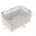 Uxcell 9 4 X6 3 X4 7 240mmx160mmx120mm Abs Junction Box Electric Project Enclosure Clear