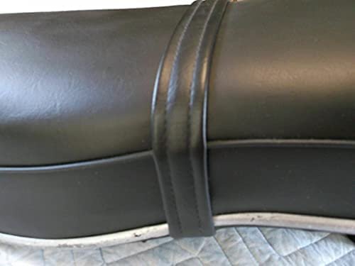 Seat Cover For Honda Ca95 And Ca160 Touring 150 Black Marine Vinyl With Reinforced Passenger Strap Part Number 098c