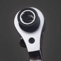 Flzosper Metric 8-in-1 Ratcheting Wrenchi Double End Lightweight Combination Ratchet Mechanism Space Saver Including 8mm 10mm 