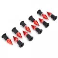 Windshield Screen Screws Qiilu Wind Spike Bolts M5 Nuts Windshields Installation Kit Motorcycle Modification Accessories Red