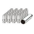 Dpaccessories Lce3l6hcsch04024 24 Chrome 12x1 5 Closed End Et Spline Tuner Lug Nuts For Aftermarket Wheels Wheel Nut 