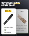 Mulching Mower Blades For John Deere 42 In Deck Fits Gx20249 Gx20433 Gy20567 M128485 And Rotary 10635 21 38 Length