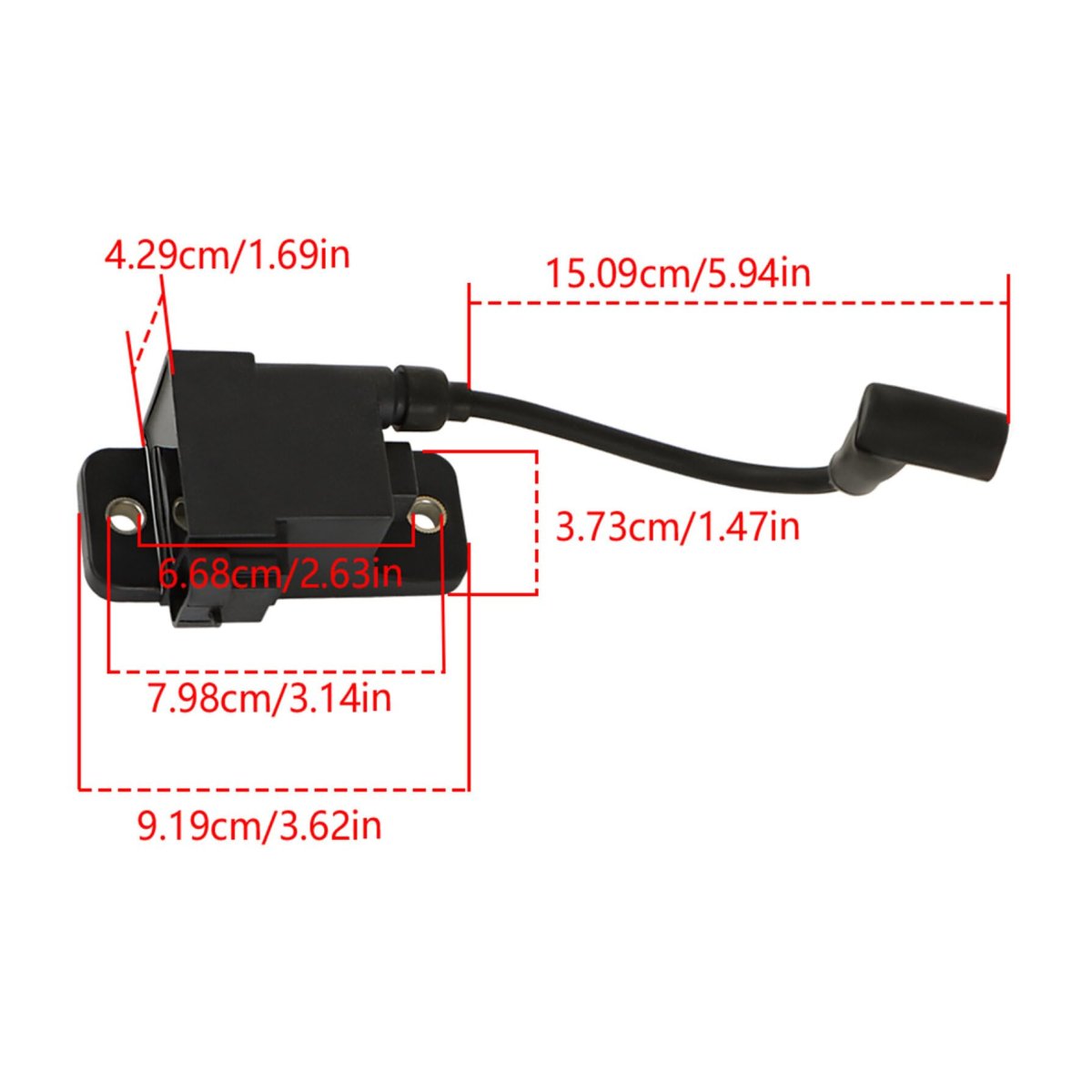 6pcs Ignition Coil 114-7509 827509a10 827509t7 Replacement For Mercury 30-300hp 1996-2007