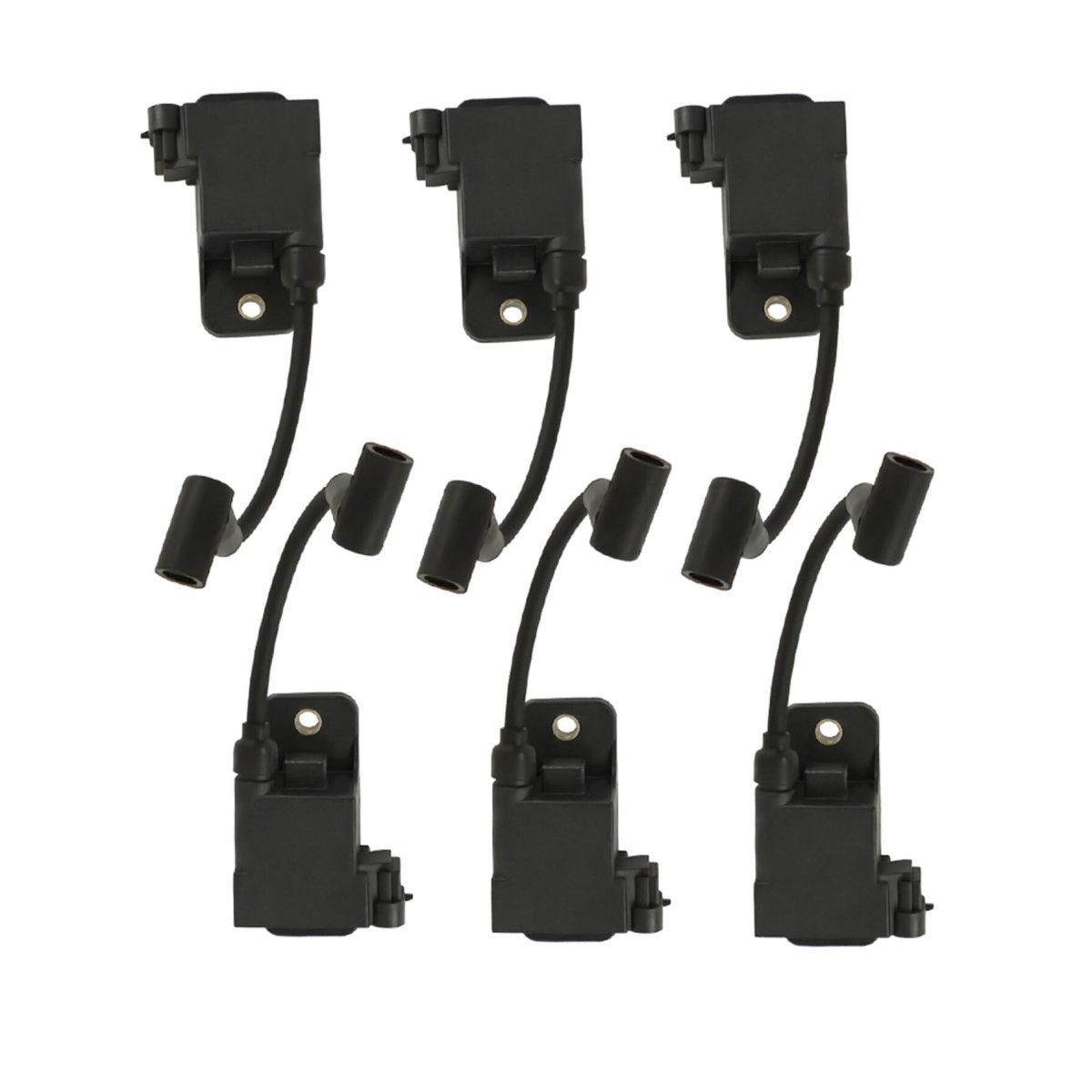 6pcs Ignition Coil 114-7509 827509a10 827509t7 Replacement For Mercury 30-300hp 1996-2007