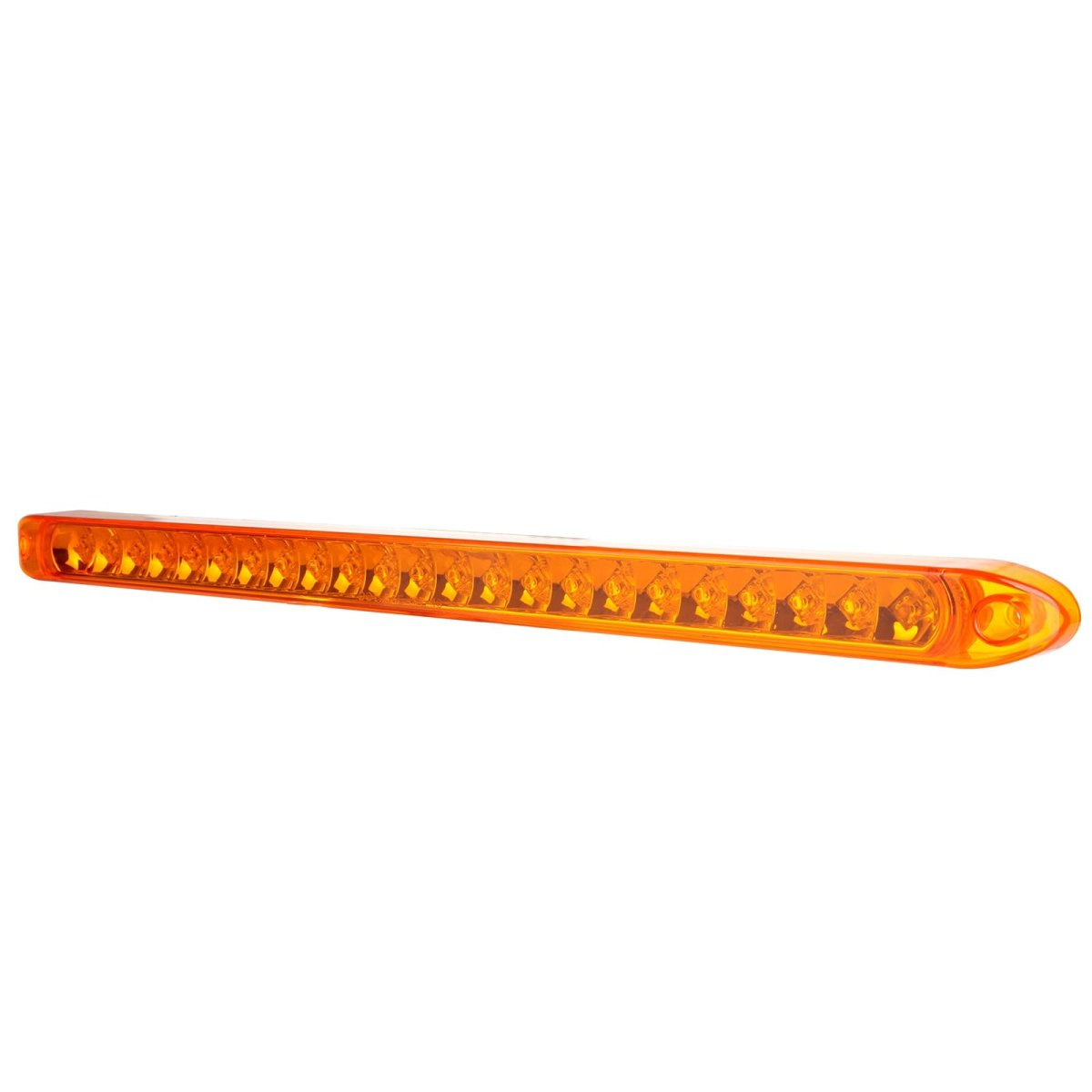 16in 23 Diodes Id Bar Stop Brake Turn Trailer Marker Light Amber Lens Universal Waterproof Clearance Side Lights For Truck Rv
