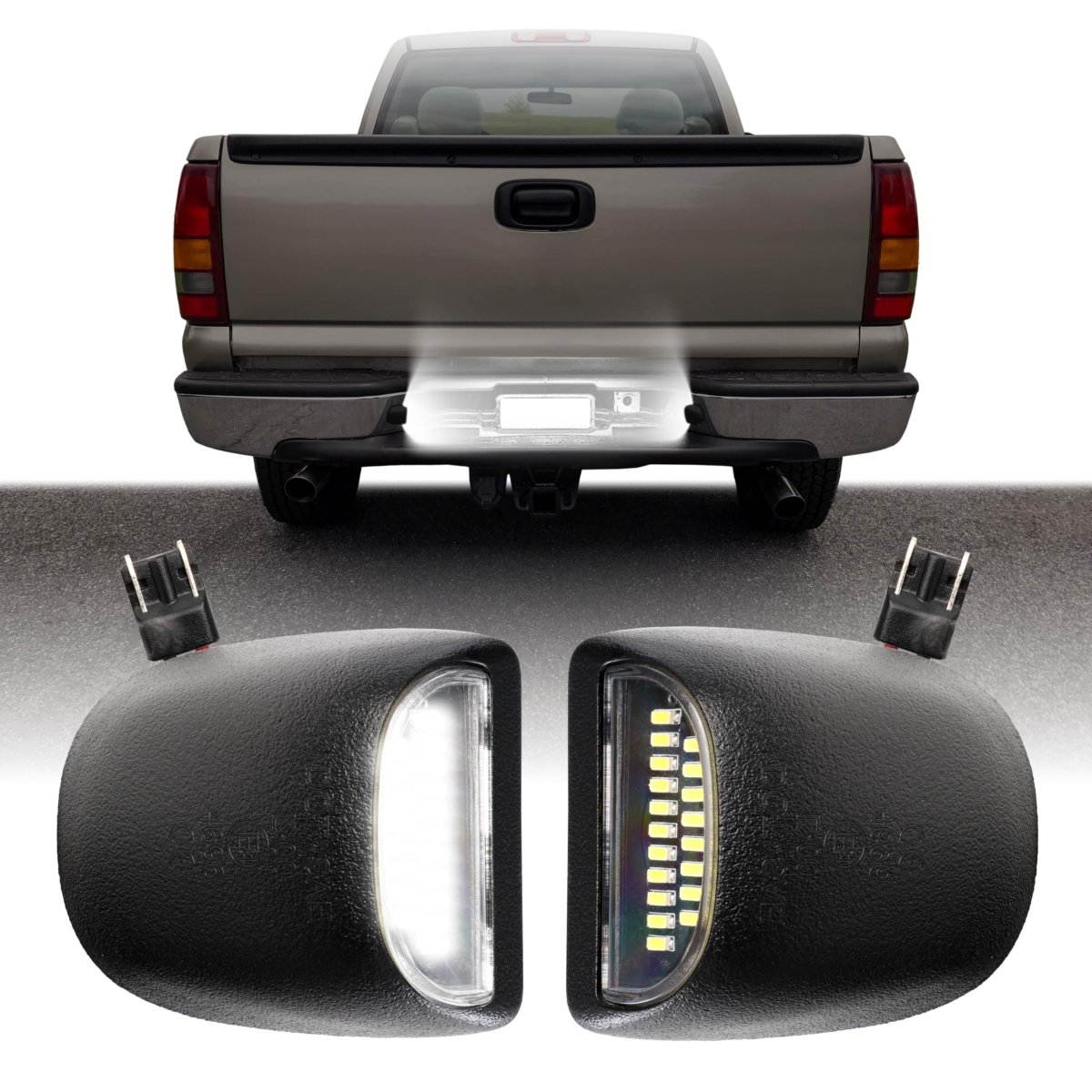 Usr 02-13 Avalanche Pickup License Plate Light A Led Lamps Left Right Pair For 2002-2013 Chevrolet Chevy Truck All Models Led