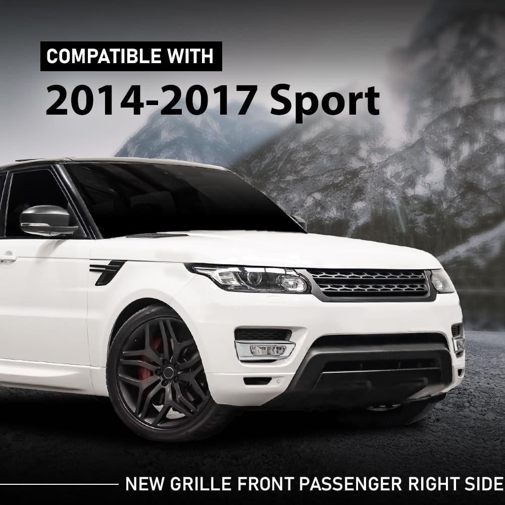 Grill Fog Light Cover Front Passenger Right Side For Land Rover Range Sport 2014-2017