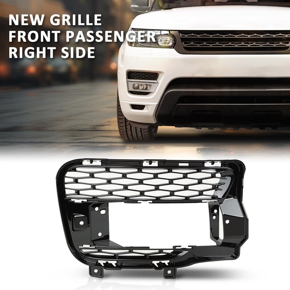 Grill Fog Light Cover Front Passenger Right Side For Land Rover Range Sport 2014-2017