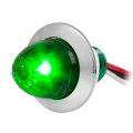 75447 1 In Mini Push Screw Watermelon Green Dual Function Led Light With Chrome Plastic Bezel 12v High Power Smd 