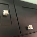 Southern Hills Brushed Nickel Cabinet Knobs Drawer Pulls 1 25 Inch Square -pack Of 5 Satin Shkm006-sn-5 