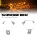 2-pack Stainless Steel Watermelon Light Brackets Matte Finish Angled Turn Signal Mount Holder Universal For Cars