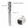 Uxcell Spiral Flute Taps 3 8-24 Unf 2b High Speed Steel Hss Uncoated Machine Thread Milling Threading Screw Tap Flutes Tapping
