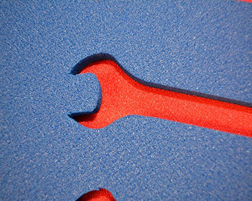 5s Tool Box Shadow Foam Organizers 2 Color Custom Size 16 625 X 22 25 Blue Top Red Bottom