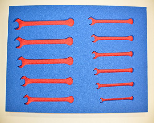 5s Tool Box Shadow Foam Organizers 2 Color Custom Size 16 625 X 22 25 Blue Top Red Bottom