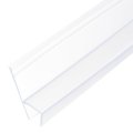 Shower Door Side Seal Widen H-type Sweep For 1 2 Glass 130 Long Frameless Strip Stop Leaks Clear 