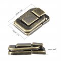 Uxcell Toggle Catch Lock 48mm Retro Decorative Bronze Hasp W Screws For Suitcase Chest Trunk Latch Clasp Pack Of 4