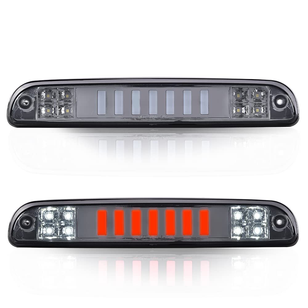 Led 3rd Brake Light For 1993-2011 Ford Ranger Fit 1999-2016 F250 350 450 550 Super Duty Smoky Lens Chrome Housing