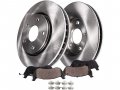 Front Ceramic Brake Pad And Disc Rotor Kit Compatible With 2012-2019 Dodge Journey 
