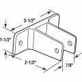 Prime-line 656-6353 Two Ear Wall Bracket For 7 8 In Panels Zinc Alloy Chrome Plated Single Pack
