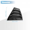 X Autohaux 1 Pair For Nissan Sentra 2013-2019 Rear Side Window Louvers Air Vent Scoop Streamline Shades Cover Blinds Decorative