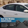 X Autohaux 1 Pair For Nissan Sentra 2013-2019 Rear Side Window Louvers Air Vent Scoop Streamline Shades Cover Blinds Decorative