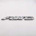 3d Chrome Metal Awd Car Emblem Large All Wheel Drive Logo Badge Off Road Sticker Pickup Truck Decal Silver