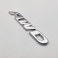 3d Chrome Metal Awd Car Emblem Large All Wheel Drive Logo Badge Off Road Sticker Pickup Truck Decal Silver