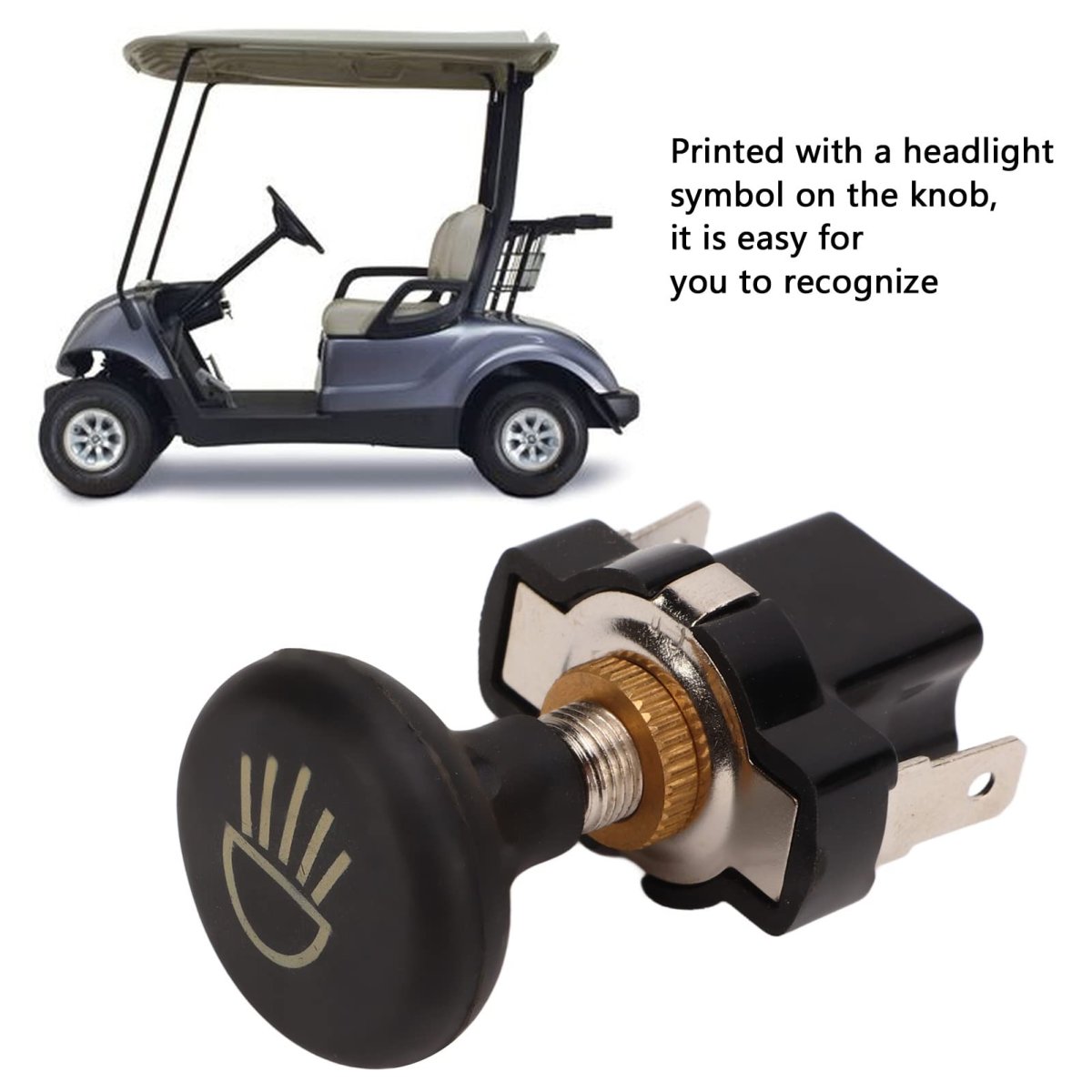 Light Control Switch 2 Pcs Headlight Push Pull Cart Button For E Z