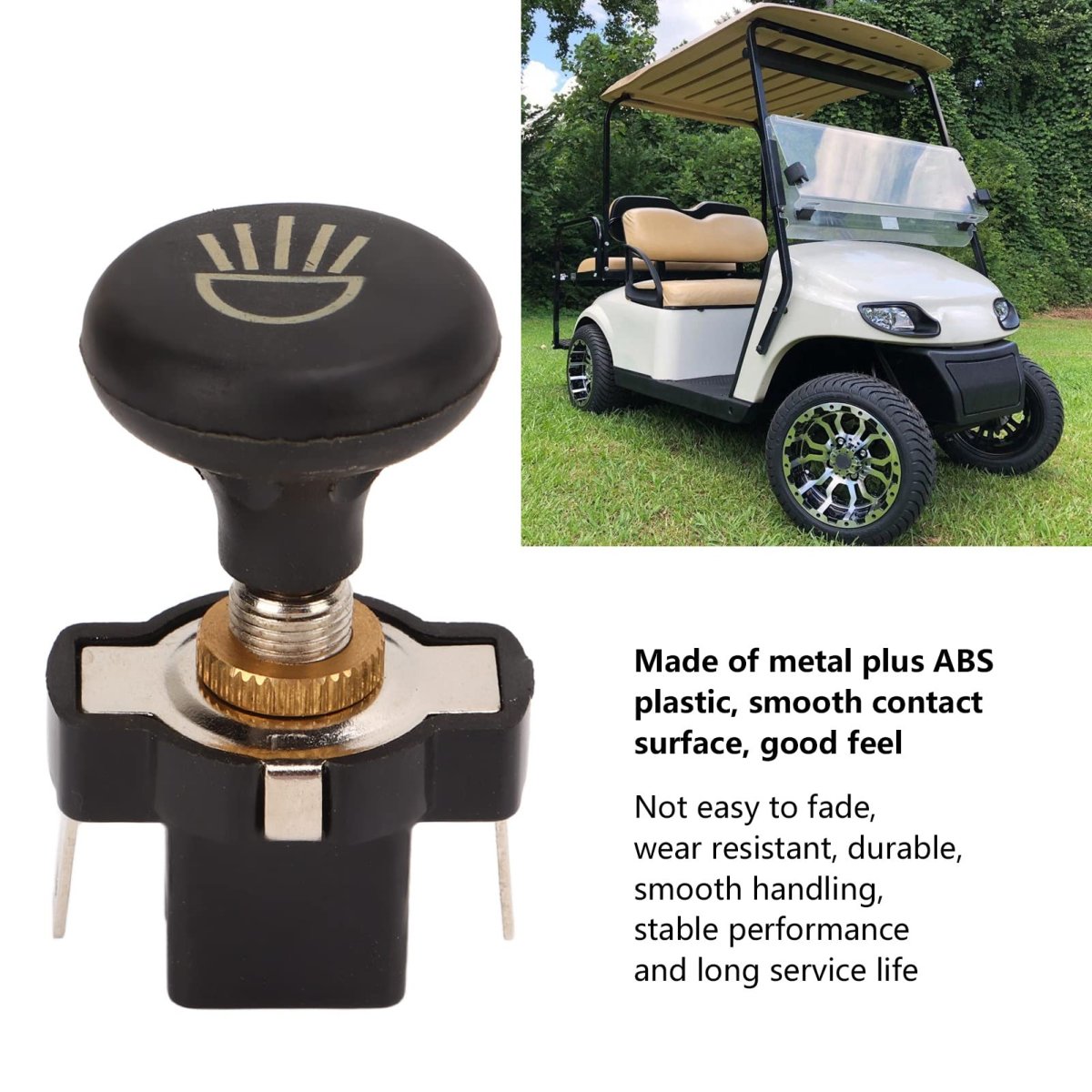 Light Control Switch 2 Pcs Headlight Push Pull Cart Button For E Z