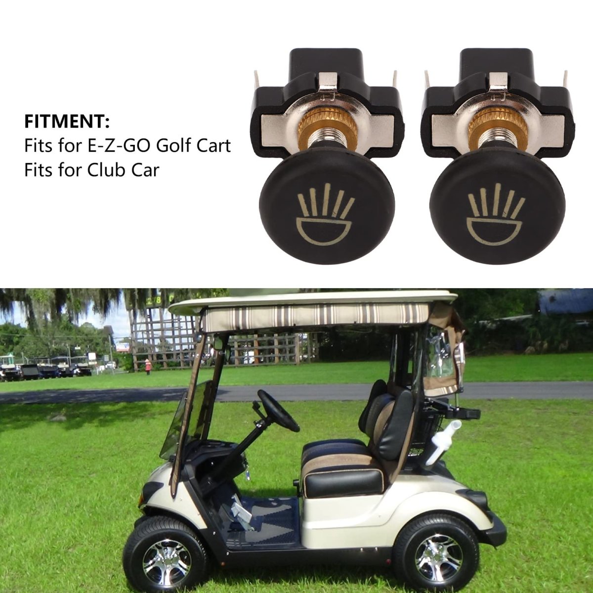 Light Control Switch 2 Pcs Headlight Push Pull Cart Button For E Z