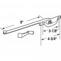 Prime-line H 4297 Steel Casement Operator 9 In Arm Teardrop Housing White Right Single Pack
