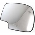 Passenger Side Mirror Glass For Chevy Silverado 1500 2500 Hd 2001 To 2006 Heated Convex With Backing Plate Replaces 88986363 