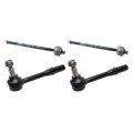 A-partrix 4 Tie Rods Inner And Outer Front Replacement Rod End Fits Mercedes-benz Cl550 2007-2008 Cl600 2007-2014 Cl63 Amg 