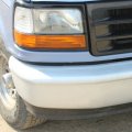 Hecasa Headlight Bezels Trim Black Compatible With 1992-1996 Ford Bronco F150 Truck 1992-1997 F250 F350 F450 Lh Rh Pair Set