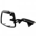 Hecasa Headlight Bezels Trim Black Compatible With 1992-1996 Ford Bronco F150 Truck 1992-1997 F250 F350 F450 Lh Rh Pair Set