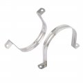 Uxcell 3 94-inch Rigid Pipe Strap 2 Holes Tube Straps 201 Stainless Steel Tension Clip Clamp 4pcs