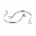 Uxcell 3 94-inch Rigid Pipe Strap 2 Holes Tube Straps 201 Stainless Steel Tension Clip Clamp 4pcs