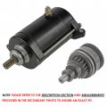 Caltric Starter And Drive Bendix Compatible With Yamaha 1200 Xrt1200 Lst1200 1999-2005