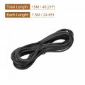 Uxcell Screen Spline 15m 49 21ft Rubber Sealing Strip Window Retainer 5mm Od Black 2 In 1 Combine Type