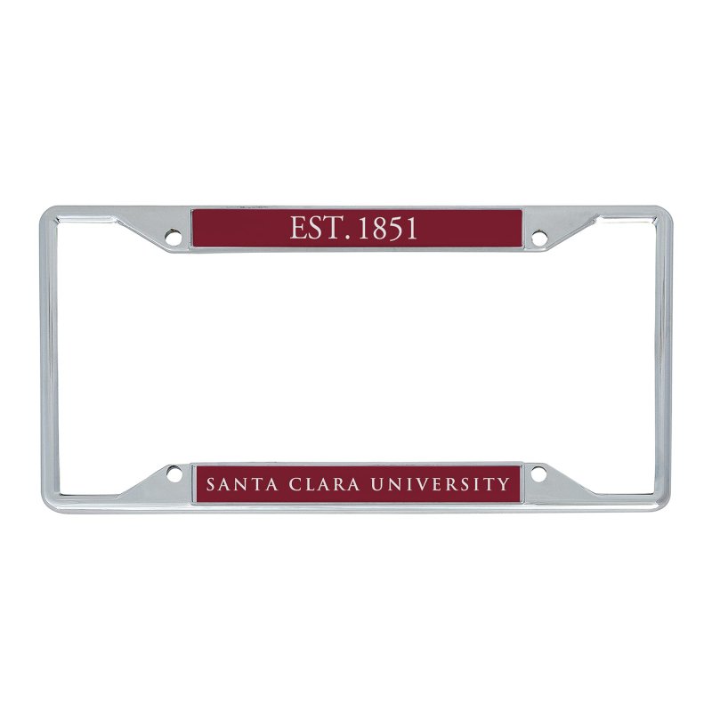 Santa Clara University Metal License Plate Frame For Front Or Back Of Car Officially Licensed Year