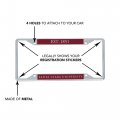 Santa Clara University Metal License Plate Frame For Front Or Back Of Car Officially Licensed Year